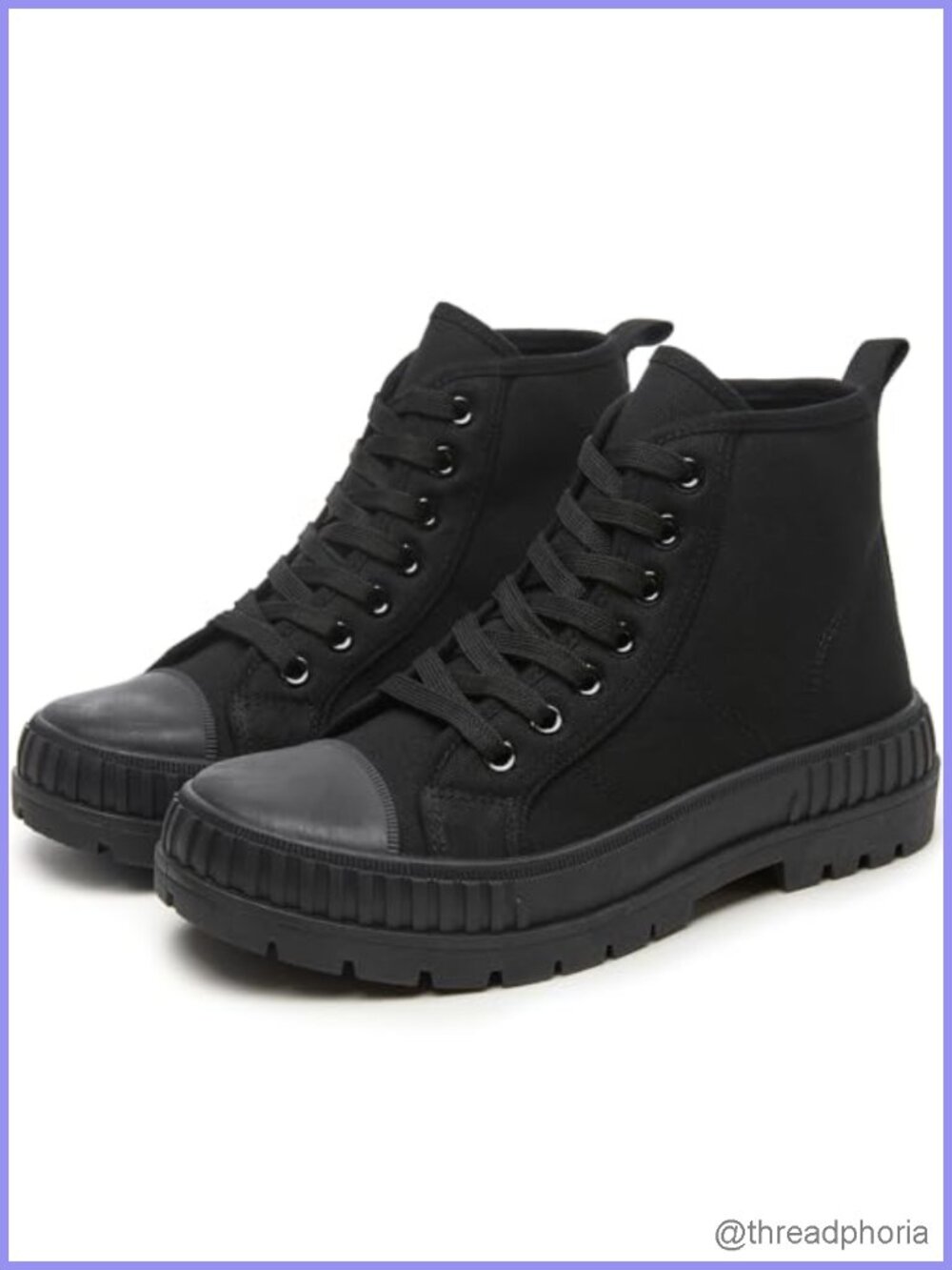 High Top Platform Sneakers Breathable Canvas Lace-Up Casual Tennis Shoes
